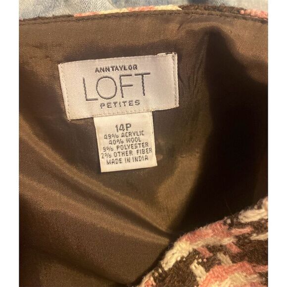 Ann Taylor LOFT Petites Plaid Skirt Size 14 Knee Length Multicolor - Picture 3 of 7